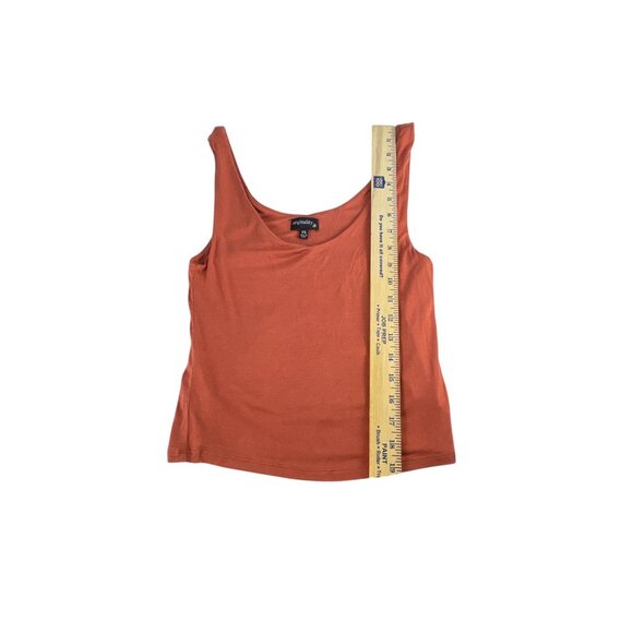 Originality Girls Tank Top XS Rust Orange Sleeveless Scoop Neck Casual Lightweig - Picture 6 of 6